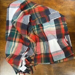 J Crew Plaid Multicolor Scarf